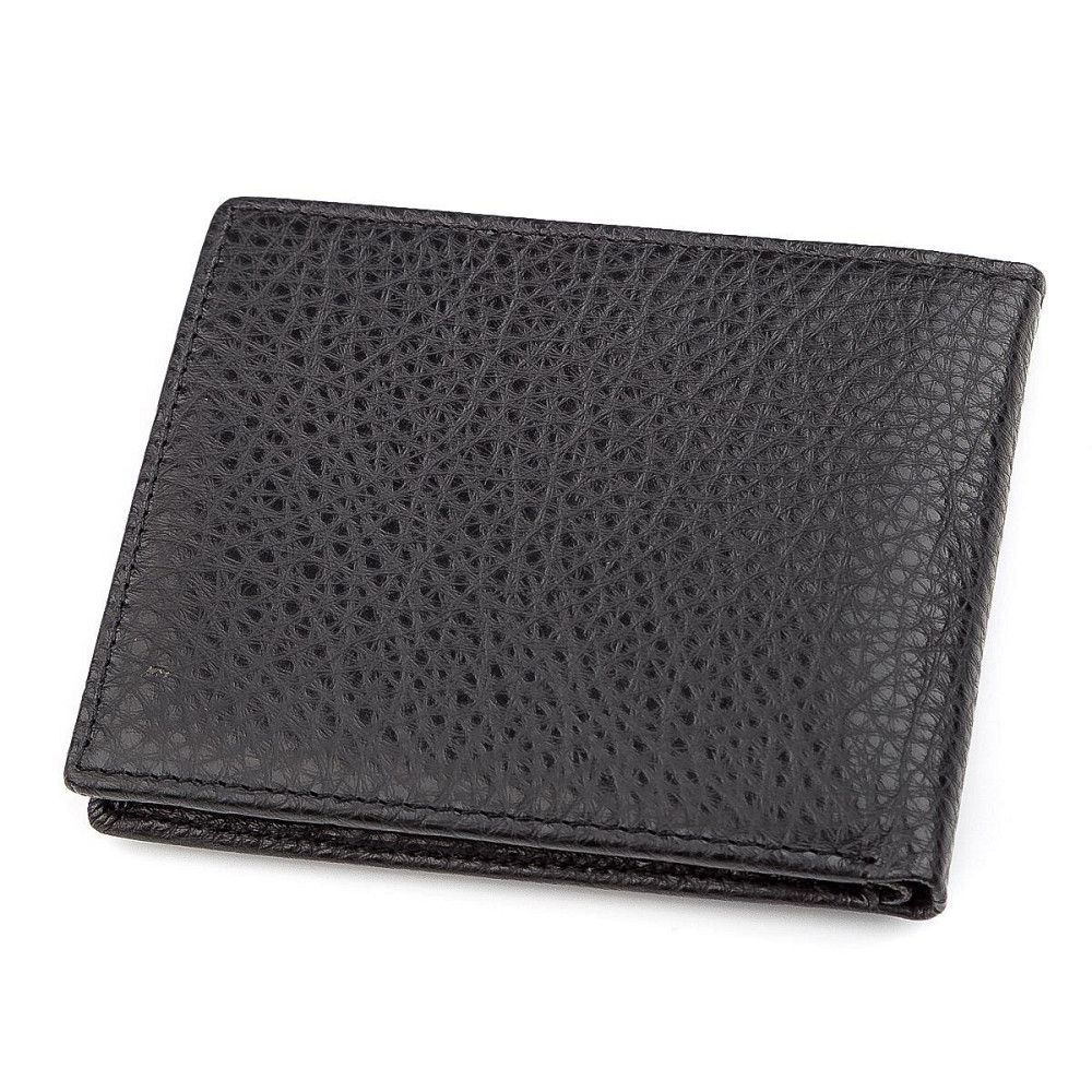 Чоловічий гаманець ST Leather 18319 (ST160) шкіряний Чорний Київ - фото 6