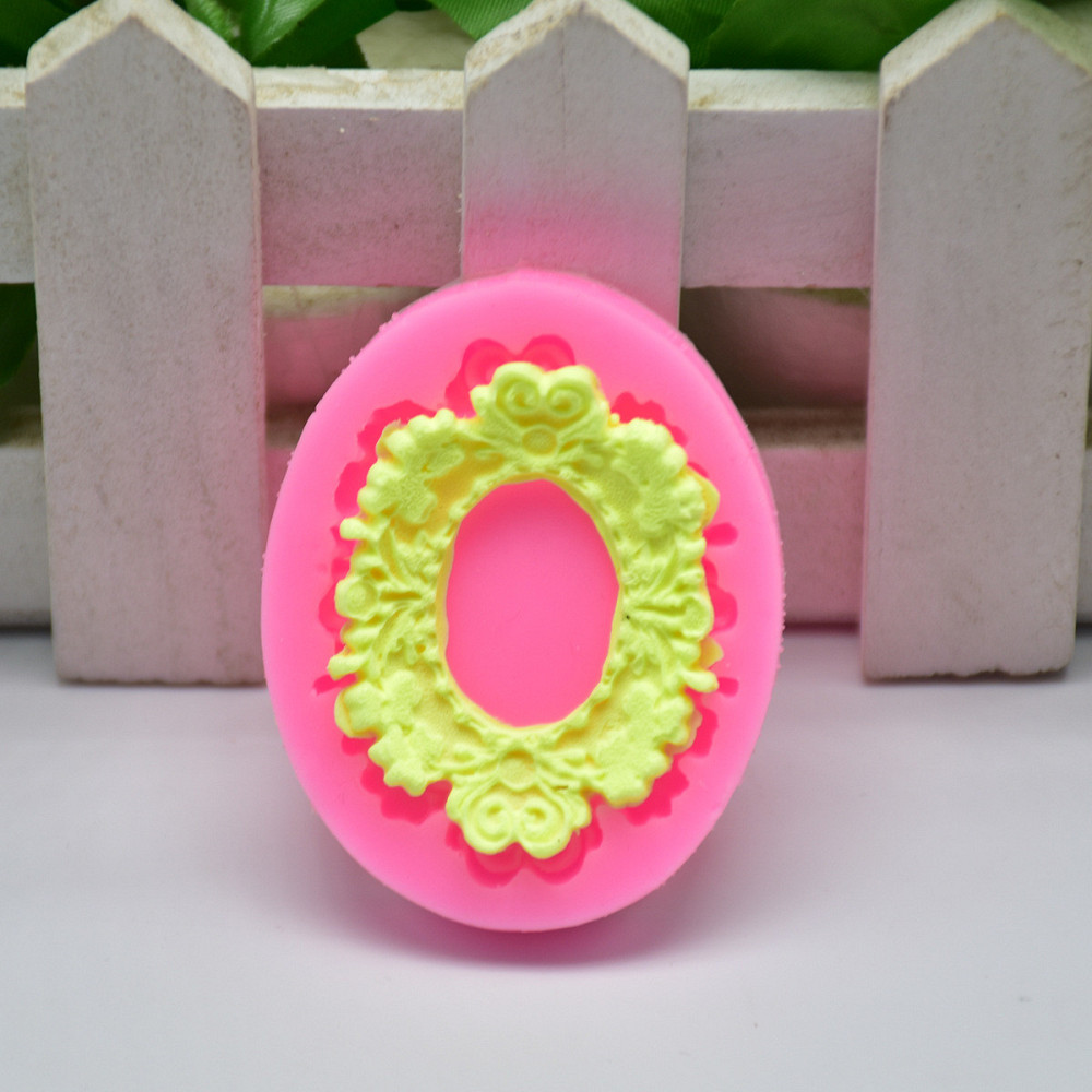 Молд силіконовий Рамка 55 на 43 мм рожевий Київ - фото 6