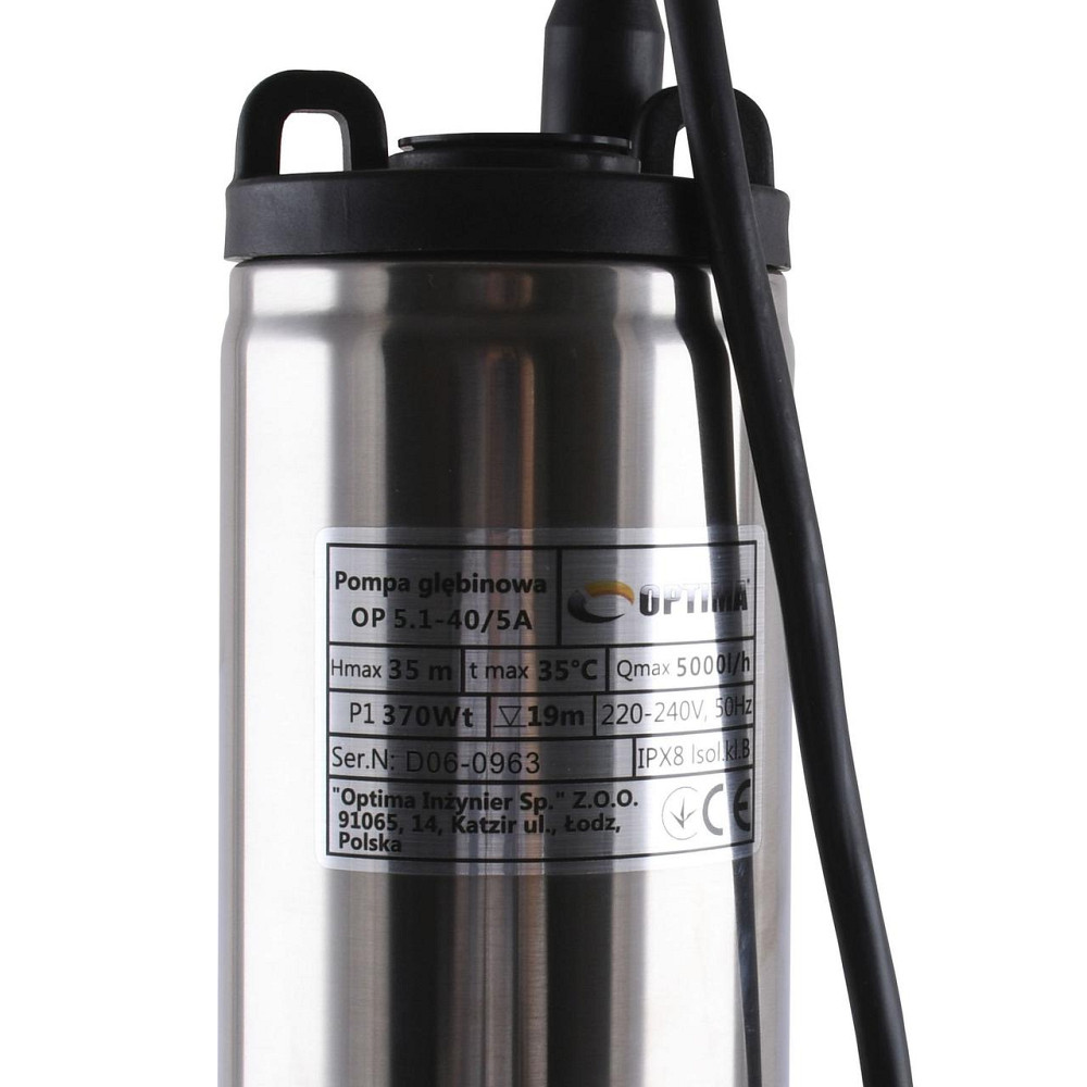 Насос колодезный OPTIMA OP 5,1 - 40/5 AUTO 0,37 кВт, P max=0,45 кВт (000020507) Киев - изображение 4