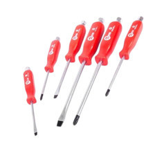 Набор отверток ударных 6 шт под ключ SL5,6,8 PH1,2,3 (пакет) Мукачево - изображение 1