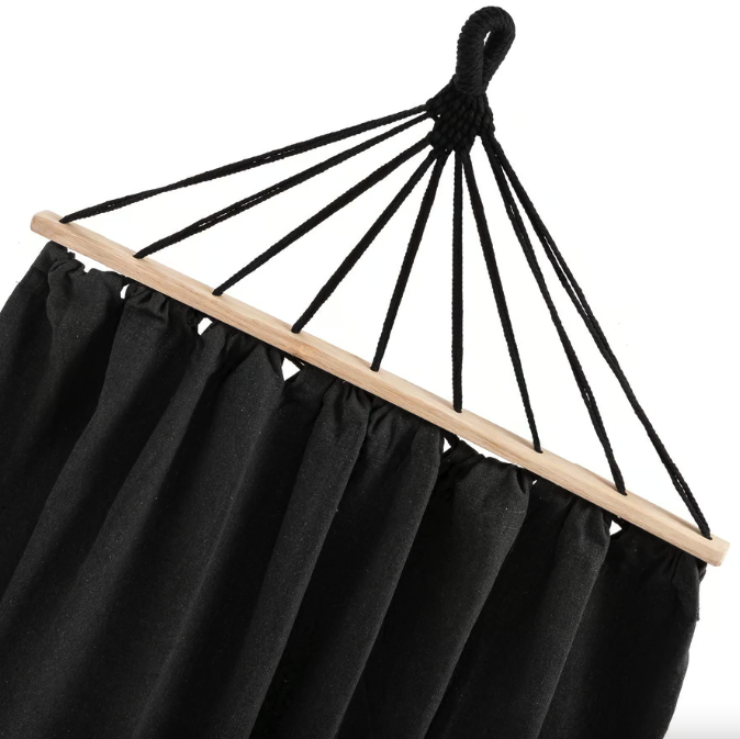 Подвесной гамак бразильский для дачи, дома, двора и отдыха на природе, прочный и удобный Di Volio Lecco графитовый Киев - изображение 4