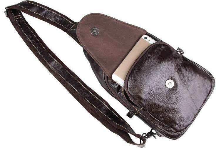 Сумка мужская Vintage 14559 из натуральной кожи Коричневая Киев - изображение 7