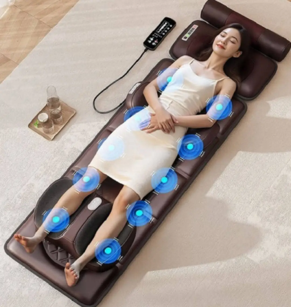 Матрац масажний багатофункціональний AUX-premium + пульт із підігрівом + вібрація + роликовий масаж Вінниця