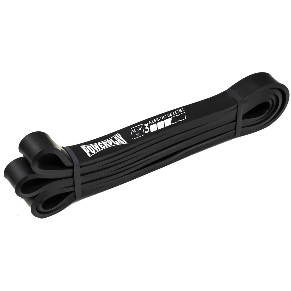 Еспандер-петля (гумка для фітнесу і кроссфіту) PowerPlay 4117 Power Band Чорна (16-32kg) Кам'янське - фото 2