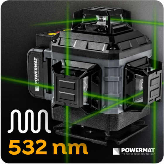 16-строковий лазерний рівень 360° Powermat 40м (Польща) Київ