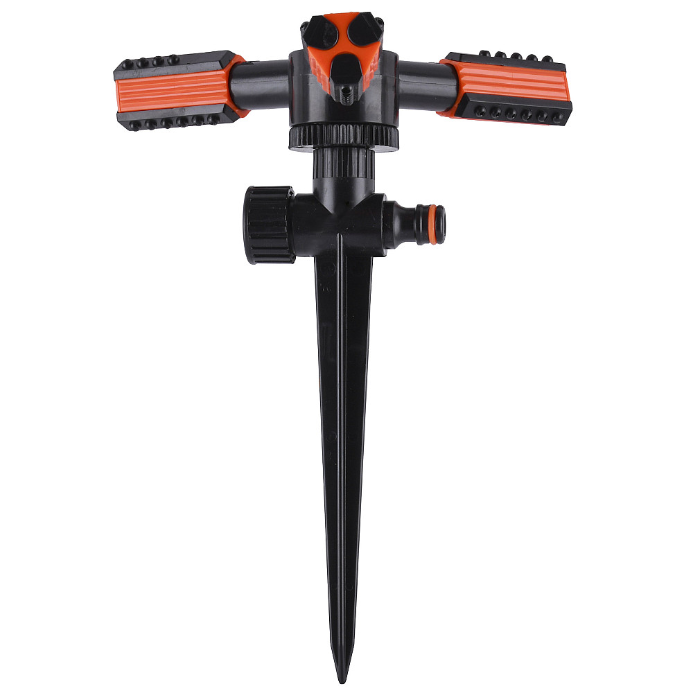 ECO-TS1011 Зрошувач обертовий трьохріжковий, на пластиковому кілку TRIO Тернопіль - фото 1