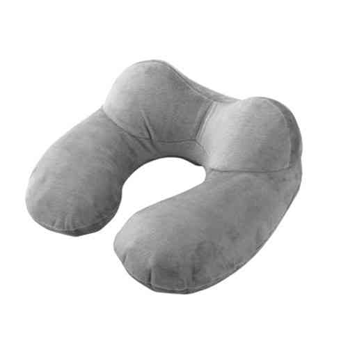 Велюровая U-образная дорожная подушка для шеи Киев