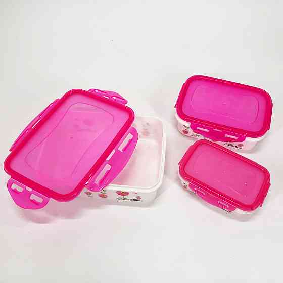 Комплект пластикових судків UNIQUE UN-1511. Колір: рожевий WM-25 Івано-Франківськ