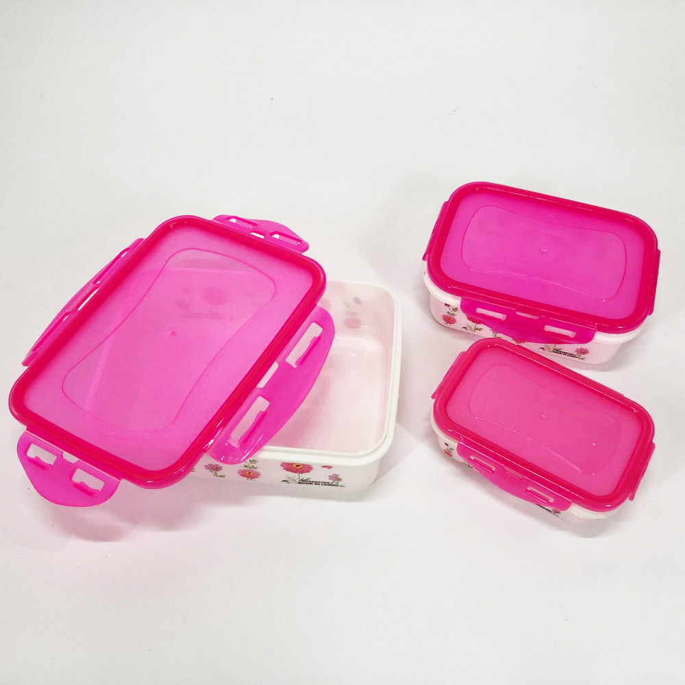 Комплект пластикових судків UNIQUE UN-1511. Колір: рожевий WM-25 Івано-Франківськ - фото 3