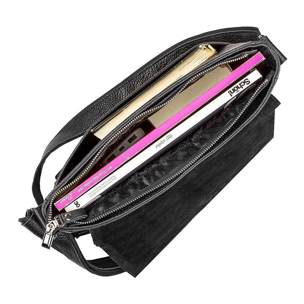 Сумка шкіряна Чорна (SHVIGEL) Київ - фото 3