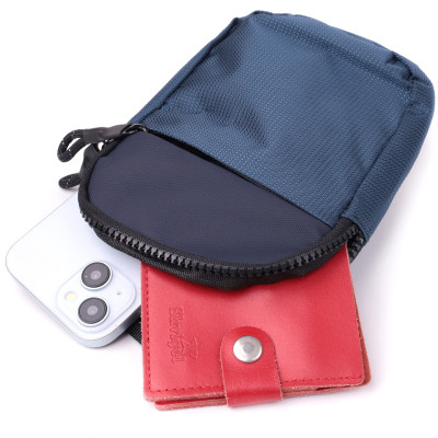 Сумка Vintage Для подорожей з текстилю Синя (22870) Вінниця - фото 9