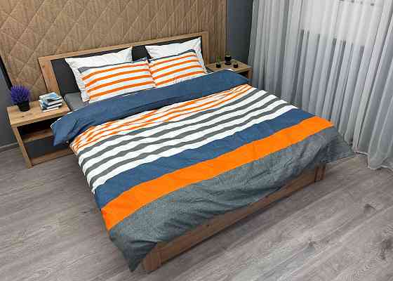 Комплект постельного белья, Decorator Larsson Полуторный 145х215 разноцветная полоска (88-008) Киев