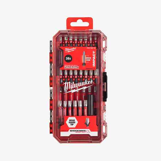 Набор бит SHOCKWAVE PACKOUT MILWAUKEE, (38шт) Одесса