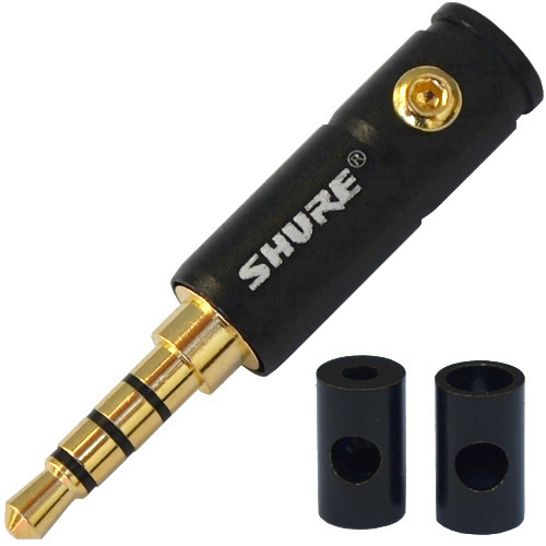 Штекер 3,5 мм 4C "SHURE", корпус метал, чорний Полтава - фото 1