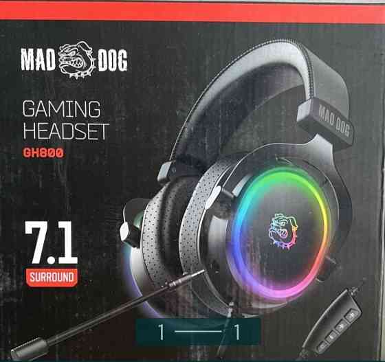 Ігрові навушники: MAD DOG GH800W RGB-підсвітка, 7.1 об'ємний звук! Харків