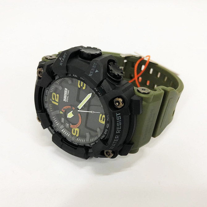 Найкращий тактичний годинник SKMEI 1520AG ARMY GREEN, Годинники військові з WL-850 офіційною гарантією Київ - фото 9