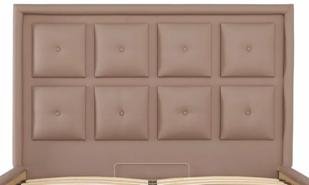 Кровать Двуспальная Windsor VIP 160 х 190 см Fly 2213 С дополнительной металлической цельносварной рамой Светло-коричневый Киев - изображение 5