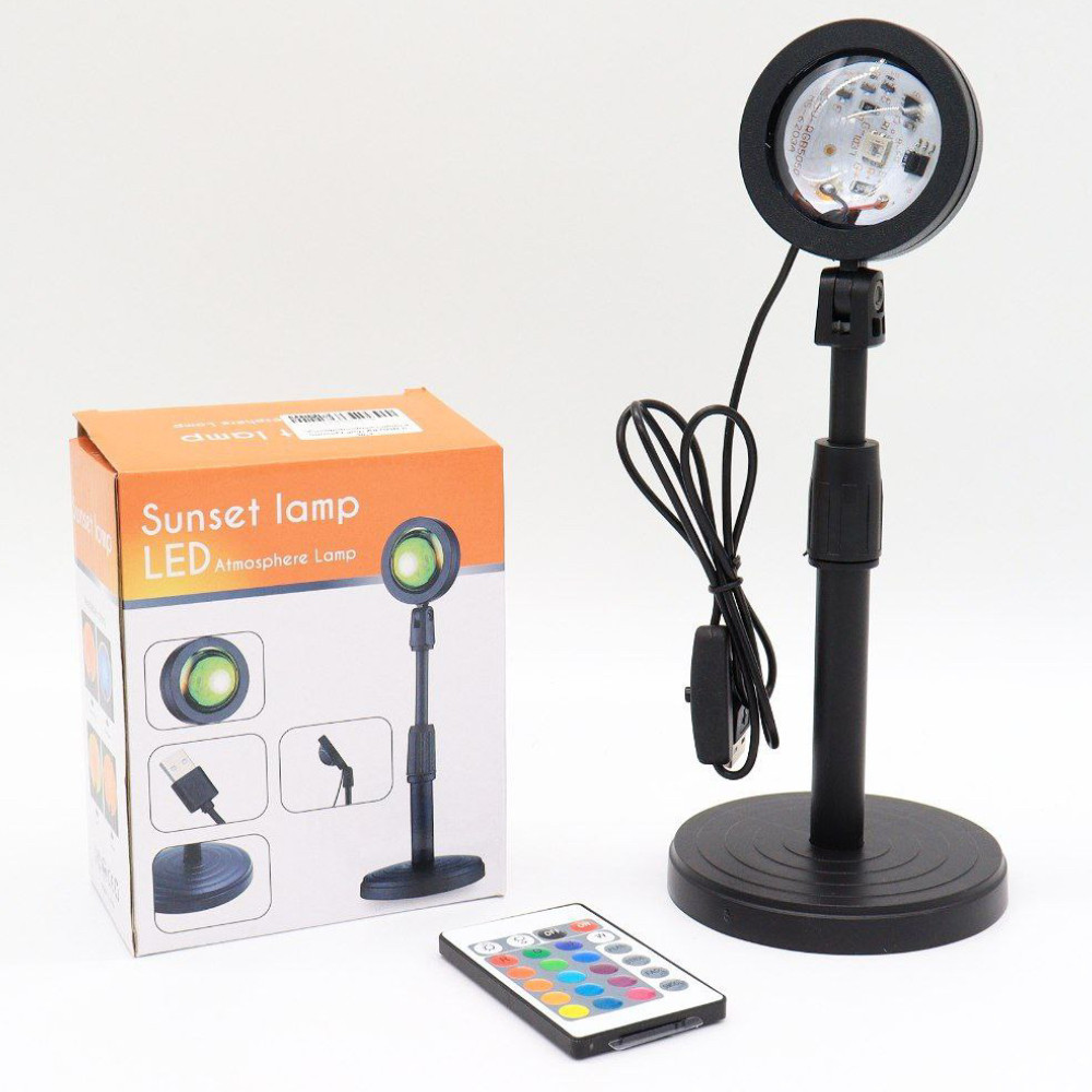 Проекційна лампа з ефектом заходу сонця з пультом,від USB,Sunset La,A8 SBR Київ - фото 1