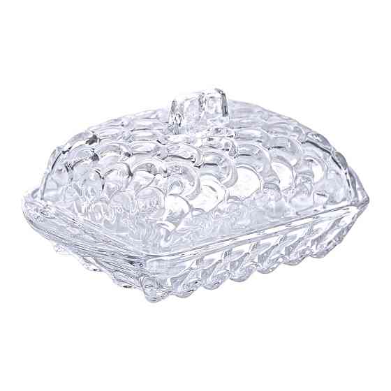 Yiwu Маслянка для вершкового масла 17х10.5х8 см з кришкою зі скла HP-YH-46 Коломия