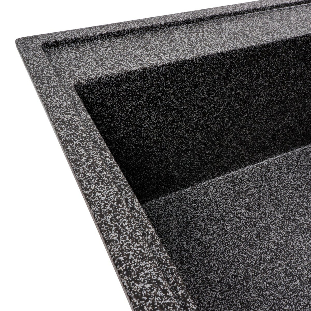 VALESO Гранітна мийка для кухні VALESO AZURIT 7950 матова Графіт Коломия - фото 9