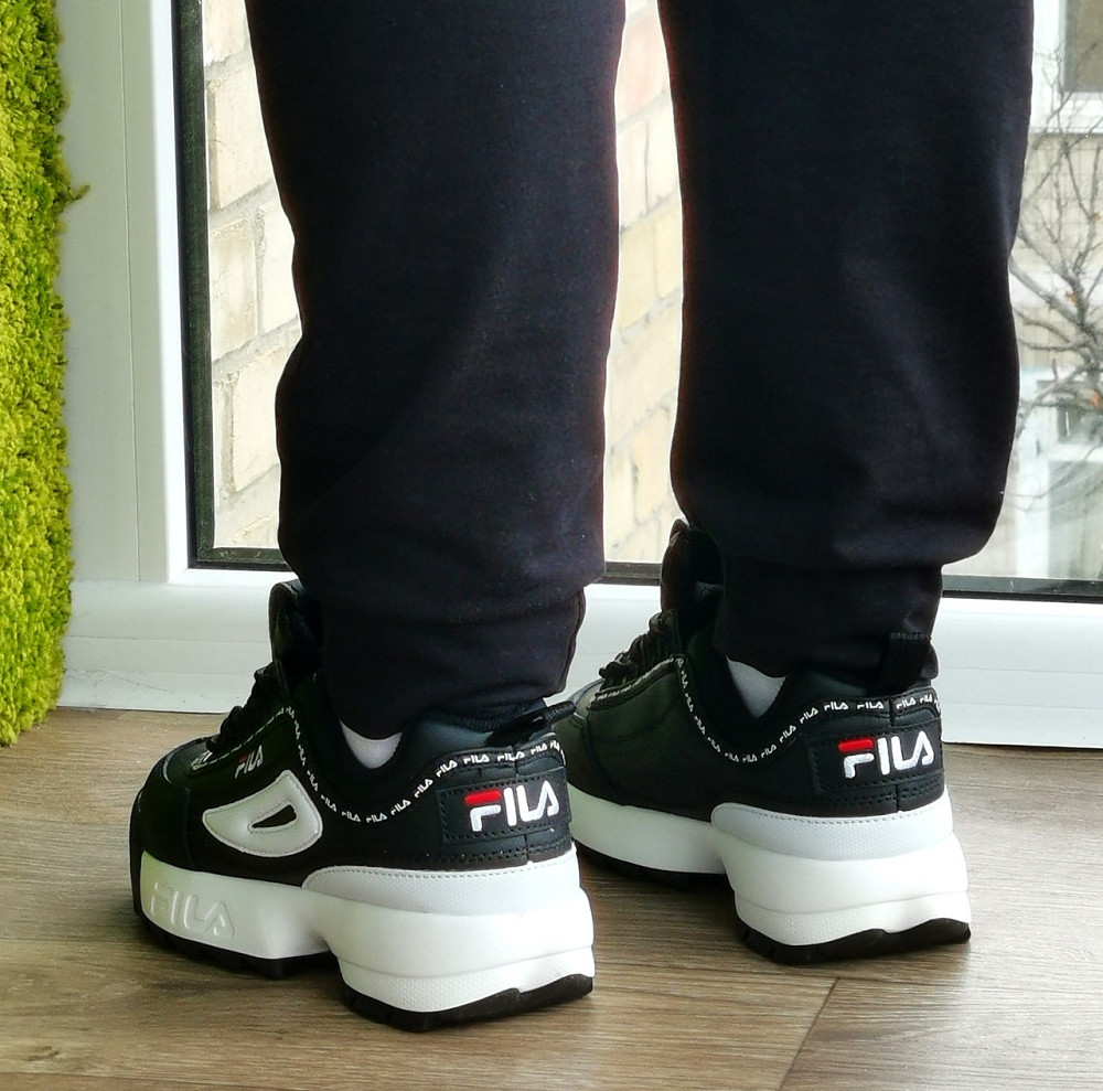 Кроссовки FILA Disruptor Чёрные Женские Кожаные Фила (размеры: 36,37,38,39,40) Видео Обзор Днепр - изображение 5