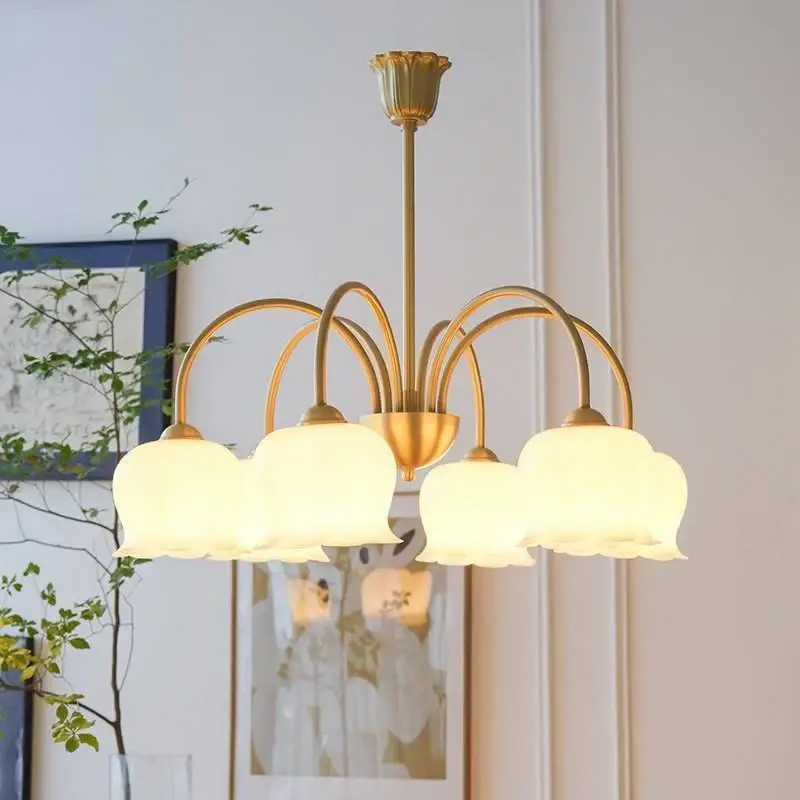 Светодиодная люстра Ландыш 5004 (Золотая) на 6 плафонов Винница - изображение 2