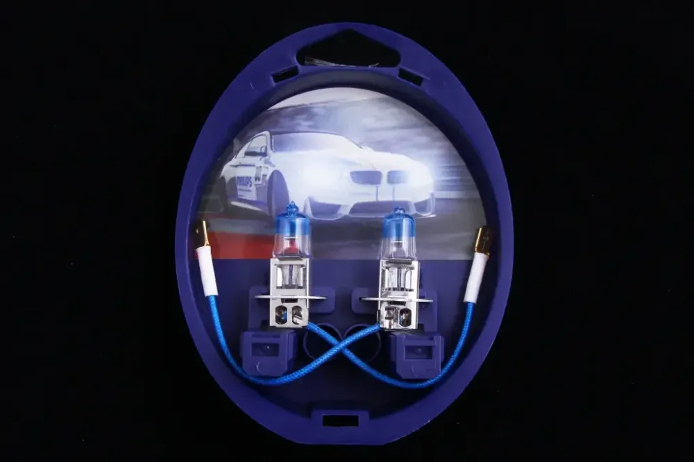 Лампа галогована 12В H3 hilips 55 +150% Racing Vision (2 шт). Вінниця - фото 1