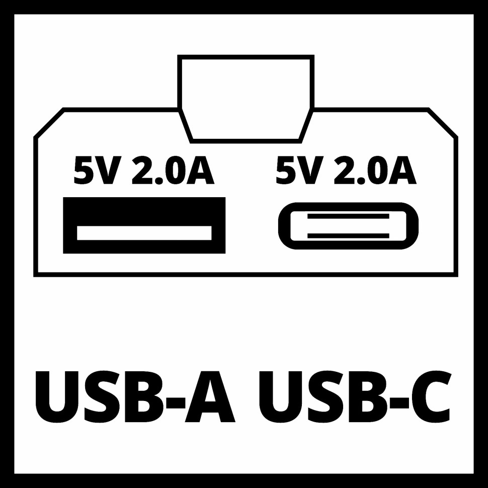 Акумуляторний адаптер для зарядки USB-пристроїв Einhell TC-CP 18 Li USB A/C-Solo (4514148) Київ - фото 4