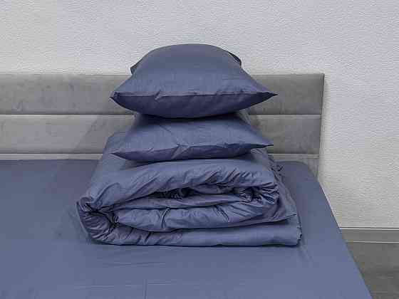 Ecotton Комплект постільної білизни Ecotton Євро 210х220 см однотонний світло-синій Sling Lake Коломия