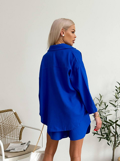 Костюм жіночий літній льон Електрик 42/46 Харків - фото 3