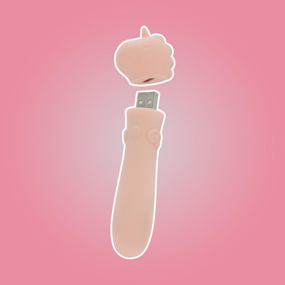 Вібратор-єдиноріжка Unihorn USB Bullet – Heart Throb, віброкуля, USB-зарядка, 10 режимів Sex Aura Київ - фото 8