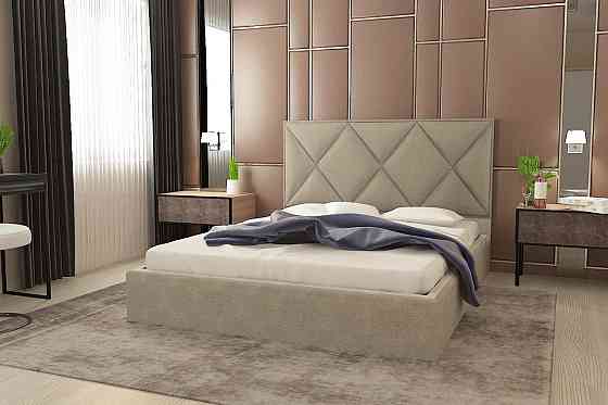 Ліжко BNB Двоспальне Pallada Comfort 140 х 200 см Simple З підйомним механізмом та нішою для білизни Мокко Київ