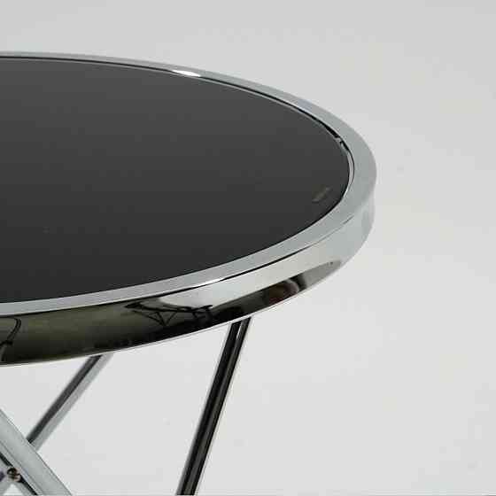 Журнальний столик FABIA C чорний/хром д.45 Дніпро