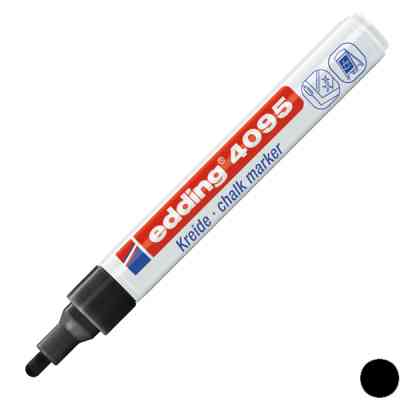 Маркер Edding Специальный меловой Window 4095 2-3 мм Черный (e-4095/01) Винница