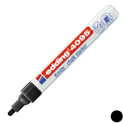 Маркер Edding Спеціальний крейдяний Window 4095 2-3 мм Чорний (e-4095/01) Вінниця - фото 2