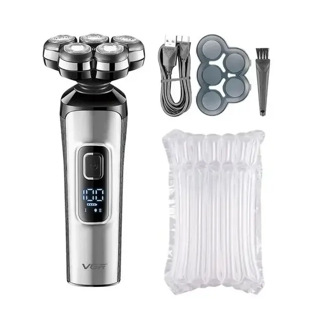 Электробритва VGR V-385 роторная водонепроницаемая с LED-дисплеем и аккумулятором 1200mAh Одесса - изображение 10