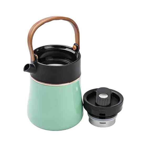 Чайник термос із датчиком температури та вакуумною ізоляцією 700 мл м'ятний HP-14-22M Київ