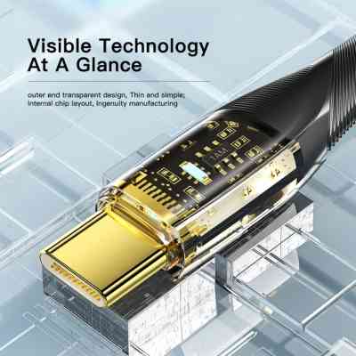 Дата кабель USB-C to USB-C 1.0m 100W black Essager (EXCTT1-XJ01-P) Винница