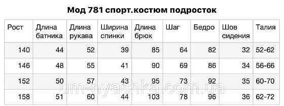 Підлітковий спортивний костюм 140-158 Кривий Ріг