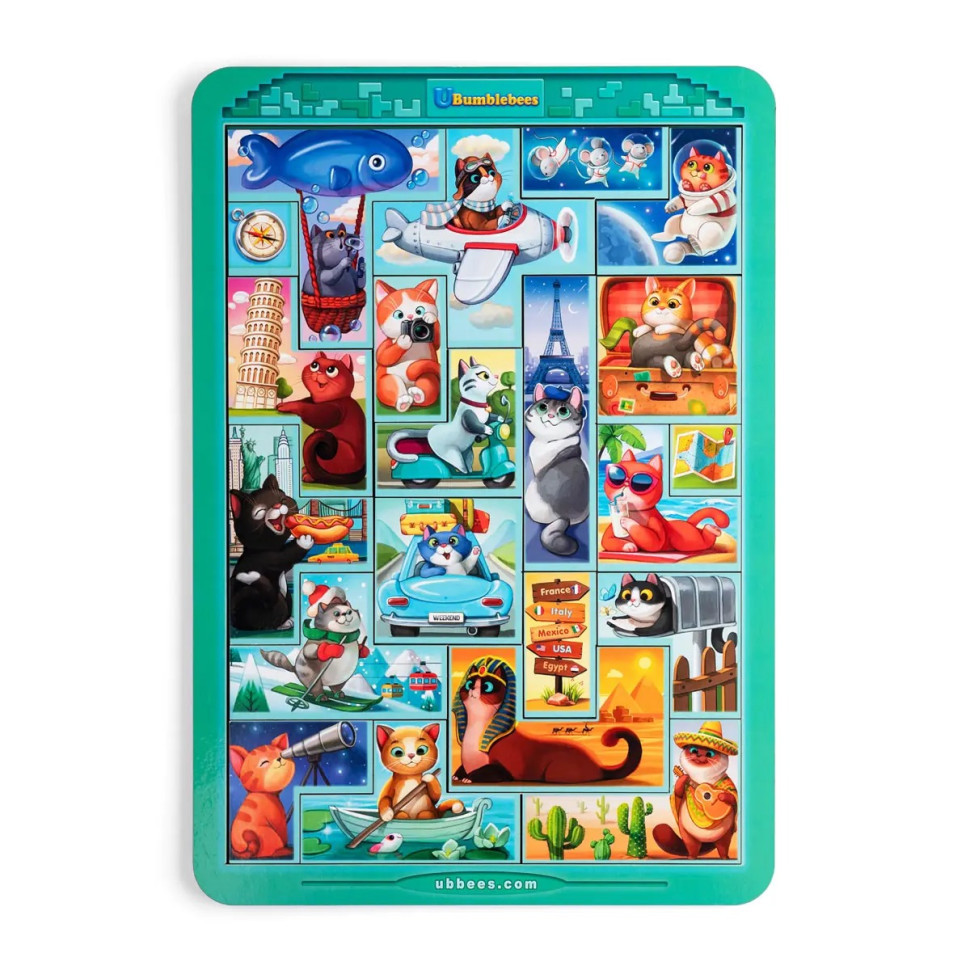 Дерев'яний сортер "Тетріс великий - Котики" (ПСД125) PSD125 Вінниця - фото 1