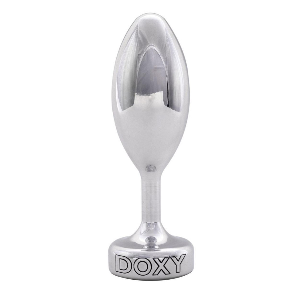 Металева анальна пробка DOXY Butt Plug SMOOTH, гладенька, діаметр 3,3 см Sex Aura Київ - фото 1