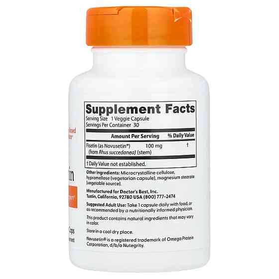 Фізетин Doctor's Best Fisetin 30 вег капс Київ