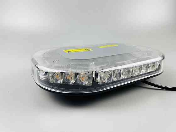 Проблисковий маячок світлодіодний для спецтехніки 12В/24В живлення від прикурювача на магніті LED діодний маяк Мукачево