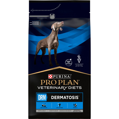 Сухий корм для собак Purina Pro Plan Veterinary Diets DRM Dermatosis Для підтримання функції шкіри при дерматозах та надмірному випадінні шерсті 3 кг  Вінниця - фото 5