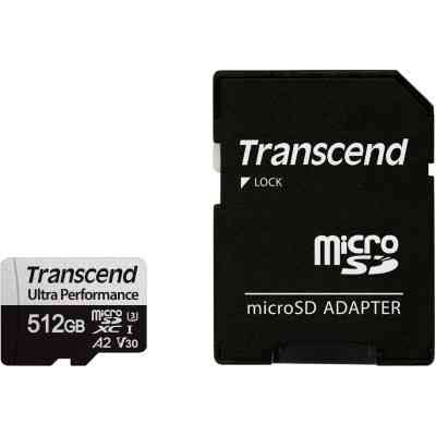Карта памяти Transcend 512GB microSDXC class 10 UHS-I U3 A2 (TS512GUSD340S) Винница