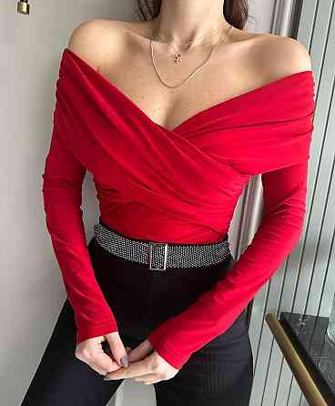 Жіночий романтичний боді з драпіруванням трикотаж масло Одеса