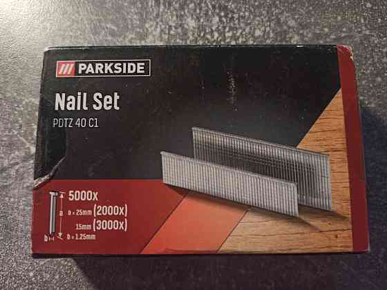 Набор скоб гвоздей для Parkside Nail Set PDTZ 40 C1 5000 шт серый Киев