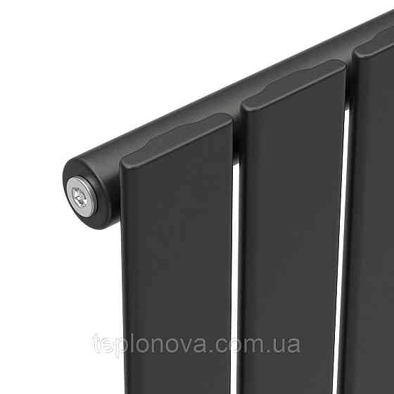 Вертикальный радиатор Largo 452х1800-6, anticor, черный муар Черновцы