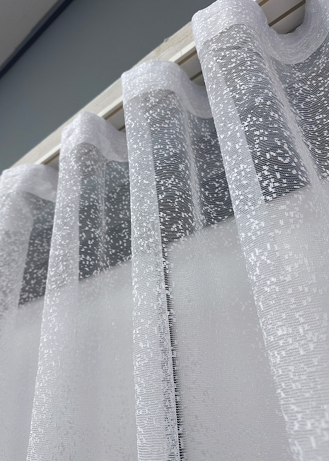 Тюль VR-Textil 1526т Жакард Білий 300х150 см (42-0350) Київ - фото 7