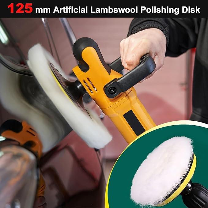 Шерстяний полировальний диск для металу, скла та меблів, 2 шт Київ - фото 14